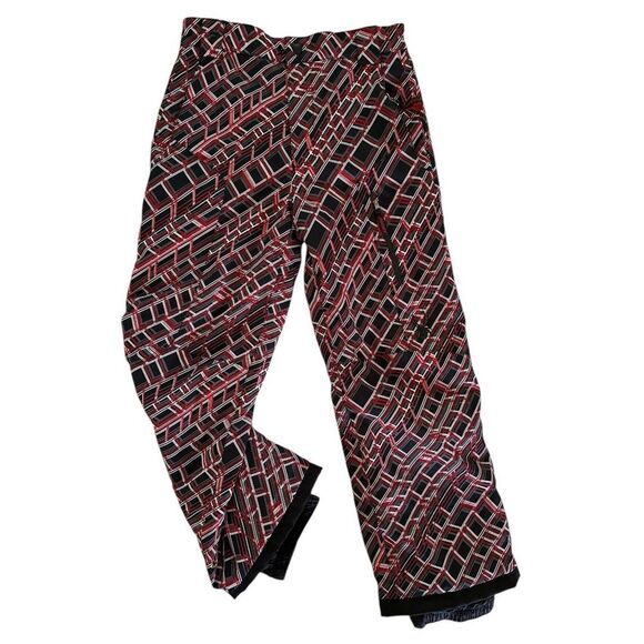 Spyder Ski Snow Pants Geometric Print Youth 12